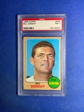 1968 TOPPS #526 BILL DENEHY PSA 7 NM SENATORS