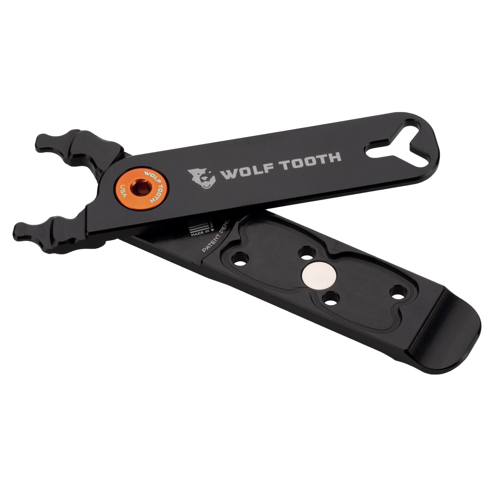 Плоскогубцы Wolf Tooth Pack - Комбинированные плоскогубцы Master Link Черный оранжевый 7190₽