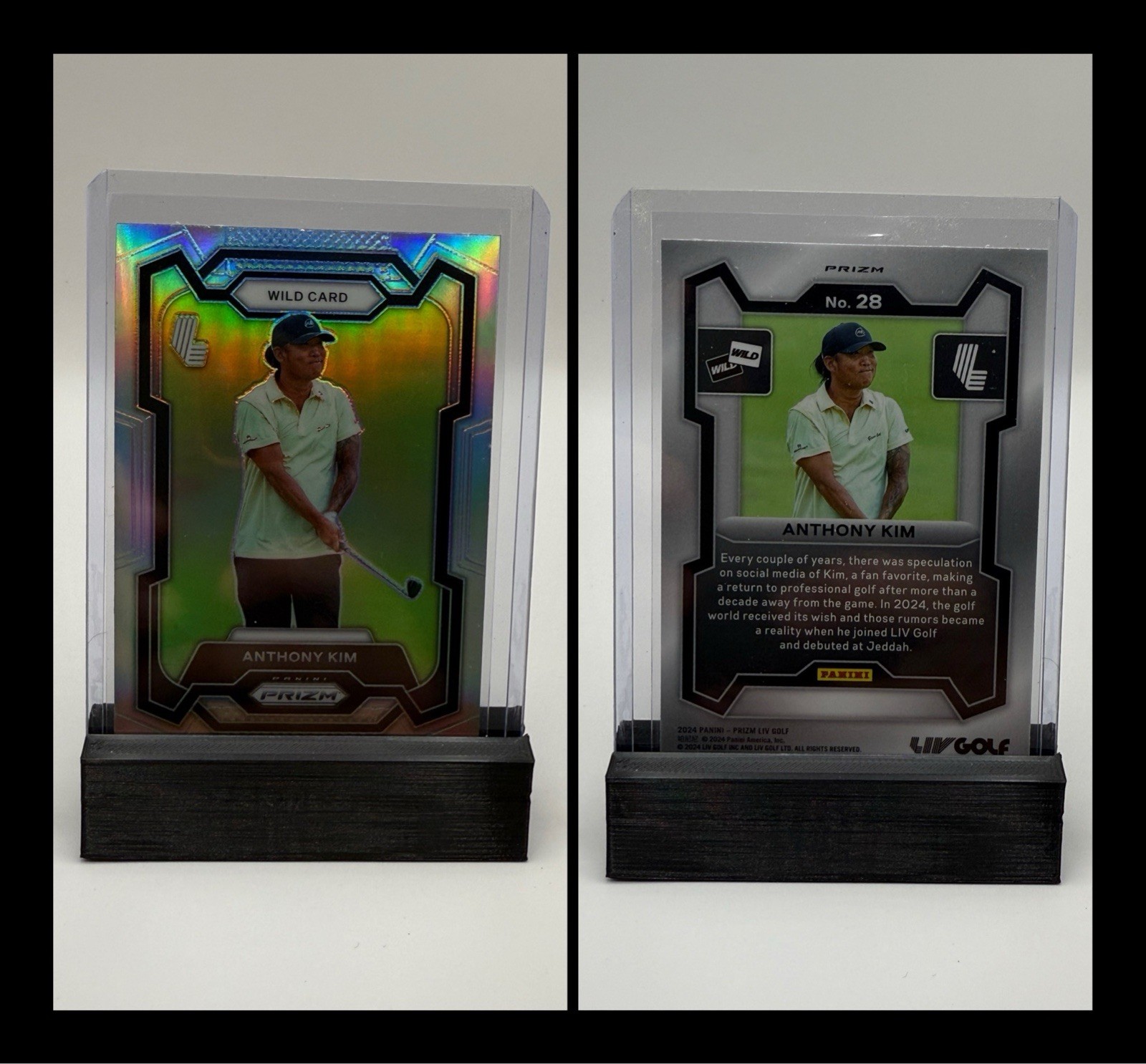 2024 Prizm LIV Golf Anthony Kim Silver Prizm Wild Card #28