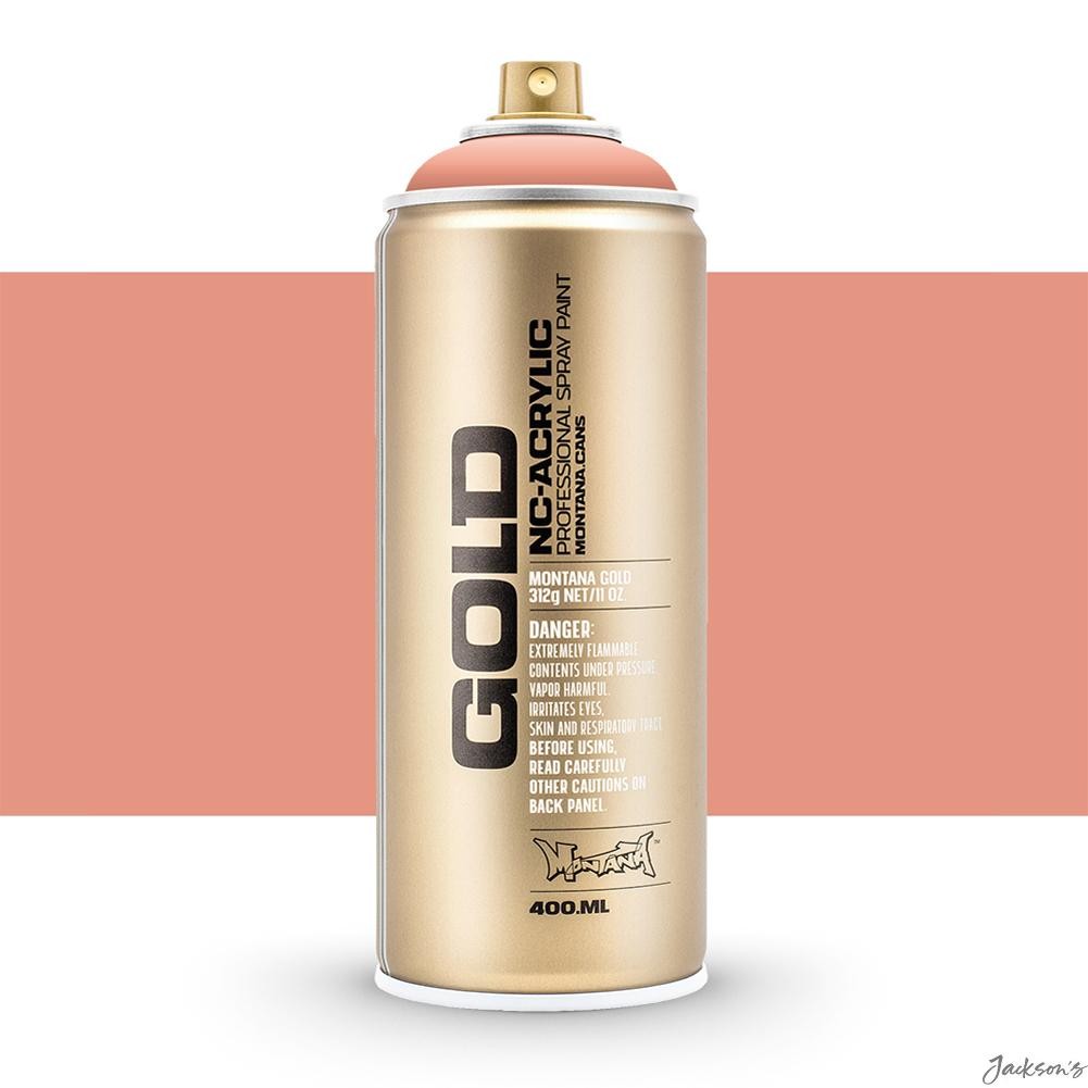 Montana Gold Spray Paint Acrylic Lacquer 400ml Opaque Shrimp Colour