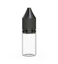 CHUBBY GORILLA 10ML V3 AUTHENTIC PET Bottles 100pack CLEAR BOTTLE/BLACK LID