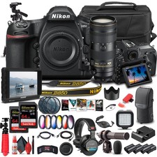 Nikon D850 DSLR Camera Body Only 1585 W/ Nikon 70-200mm VR Lens - Pro Bundle