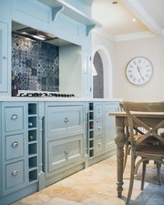 Moroccan Tiles Mirror Splashback - Toughened Glass Suitable Behind All Hobs