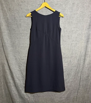 MAX&Co Couture Sheath Dress Size EU 34 UK 6 US 4 Navy Blue Made in Italy Top  - Bild 1 von 4