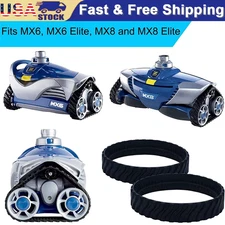 2Pcs Tracks Tyres Wheel For Zodiac MX8,MX6 Baracuda R0526100 Pool Cleaner Parts