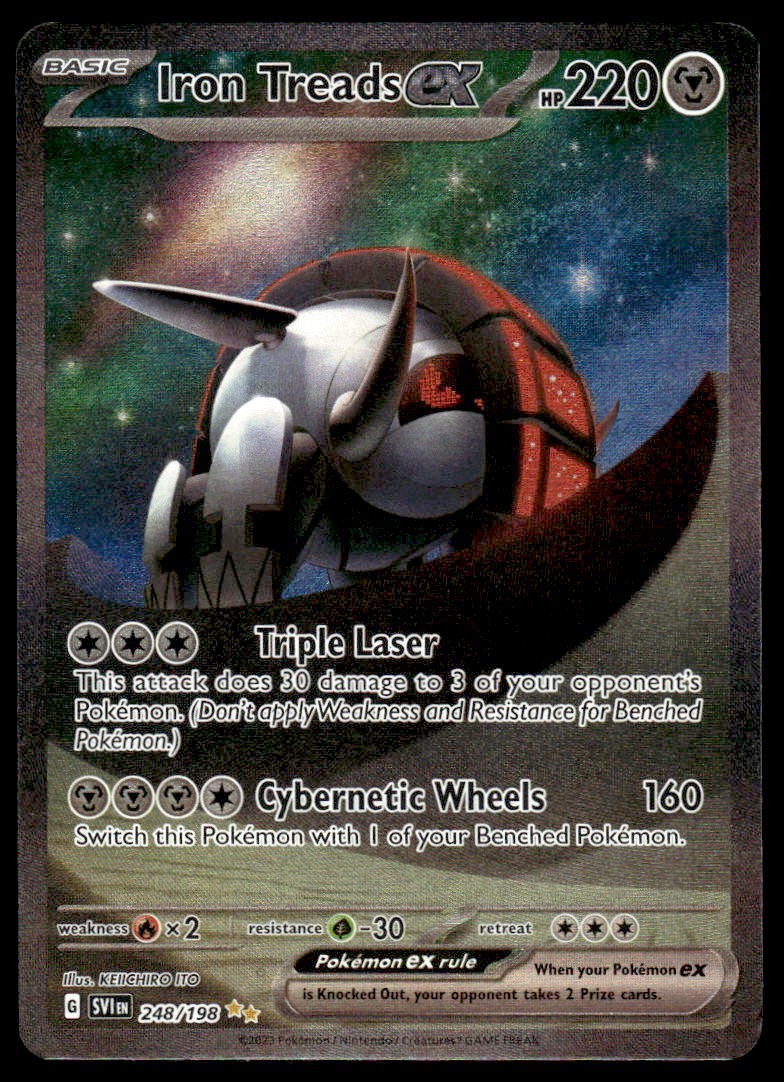 Pokemon TCG SV01: Scarlet & Violet Base Set #248/198 Iron Treads ex NM