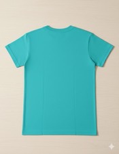 NWT Lands  End Women  s T-Shirt - SMALL/Turquoise/Tunic Crew - 100 Supima Cotton