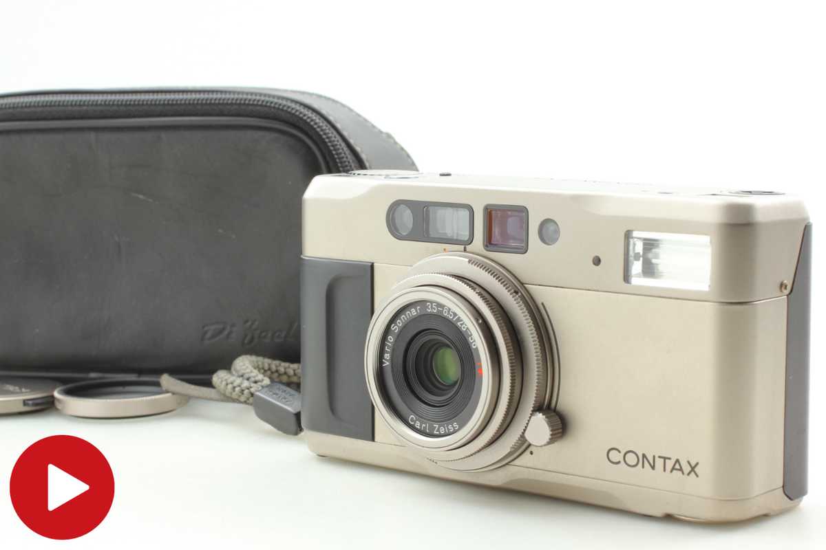Exc+5 w/ Filter & Cap ] Contax TVS Point & Shoot 35mm Film