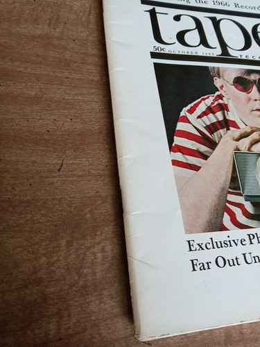 Tape Recording Magazine October 1965 Exclusive Photos Of Andy Warhol's ... RARE - Picture 3 of 7