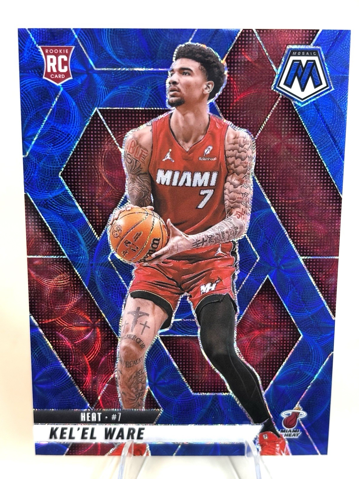 2024-25 Panini Mosaic Kel'el Ware #232 International Blue Scope /35 (RC)