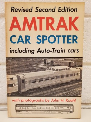 AMTRAK CAR SPOTTER 1973 VINTAGE TRAINS RAILROAD BOOK STANTON HOBBY CHICAGO 70s