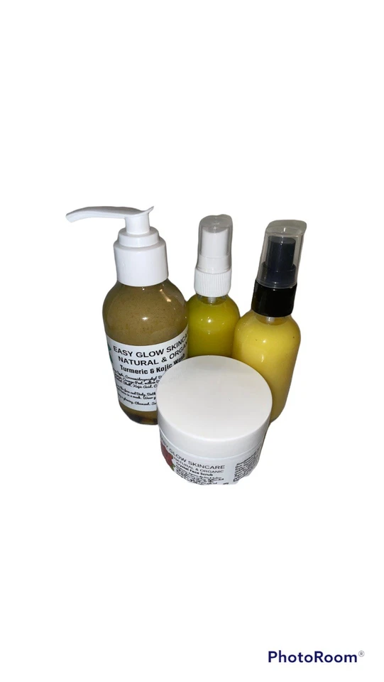 Combo de tamaños de muestra de manchas oscuras lavado facial tónico suero exfoliante facial 1 oz cada uno 4 piezas Foto 4 de 4