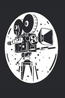 Retro Vintage Filmkamera Notizbuch FüR Filmemacher A5 120 Seiten