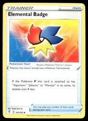 Elemental Badge 147/203 Evolving Skies Uncommon Trainer Card