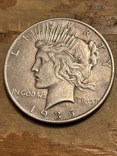 1935-S $1 Peace Dollar XF+