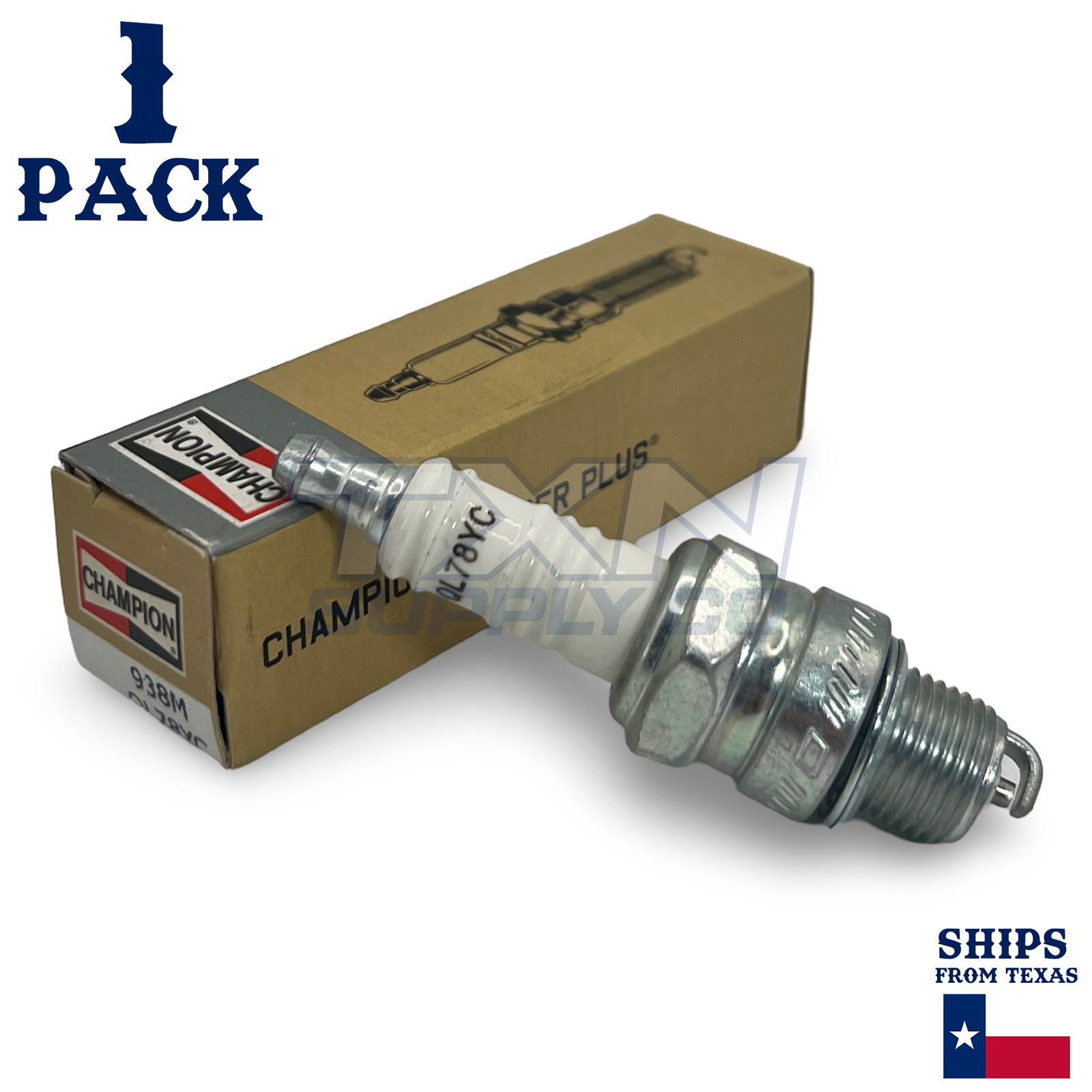 Champion 938-1 Copper Plus Small Engine Spark Plug 938-1 QL78YC - 1 Pack