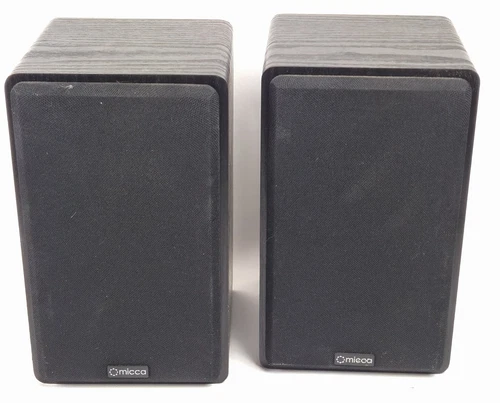 Micca MB42 Bookshelf Speakers w 4" Carbon Fiber Woofer 75 Watts ~Excellent