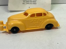 MARX TOYS 1940'S YELLOW TAXI CAB MADE IN THE USA B27