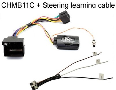 MINI COOPER R50-R53 STEERING WHEEL INTERFACE + LEARNING CABLE AERPRO CHBM11C