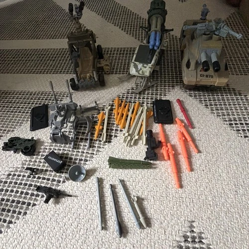 Vintage G.I. Joe Vehicle & Accessories Parts Lot - Cobra & G.I. Joe