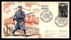 Mayfairstamps France FDC 1956 Soldiers Fighting On Ne Passe Pas First Day Cover