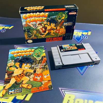 Congo's Caper (Super Nintendo SNES 1993 Data East) CIB Complete Authentic Tested