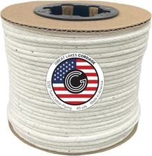 5/32" Twin (Double) Cotton Piping Welt Cord (45 yds) White 