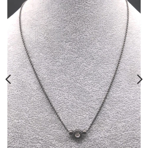 Collana argento 44 58 Christian Dior vintage y2k $780 Boho logo pietra classico