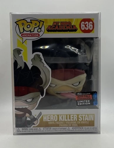 Hero Killer Stain My Hero Academia NYCC 2019 Funko POP! #636 + PP