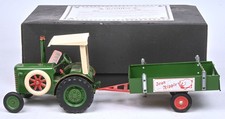 TUCHER & WALTHER T-178 BLECH TRAKTOR ANHÄNGER TIN TRACTOR TRAILER OVP (EXC-7-FF)