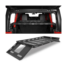 Hooke Road Rear Trunk Cargo Rack Basket Tray for 2007-2025 Jeep Wrangler JK J...