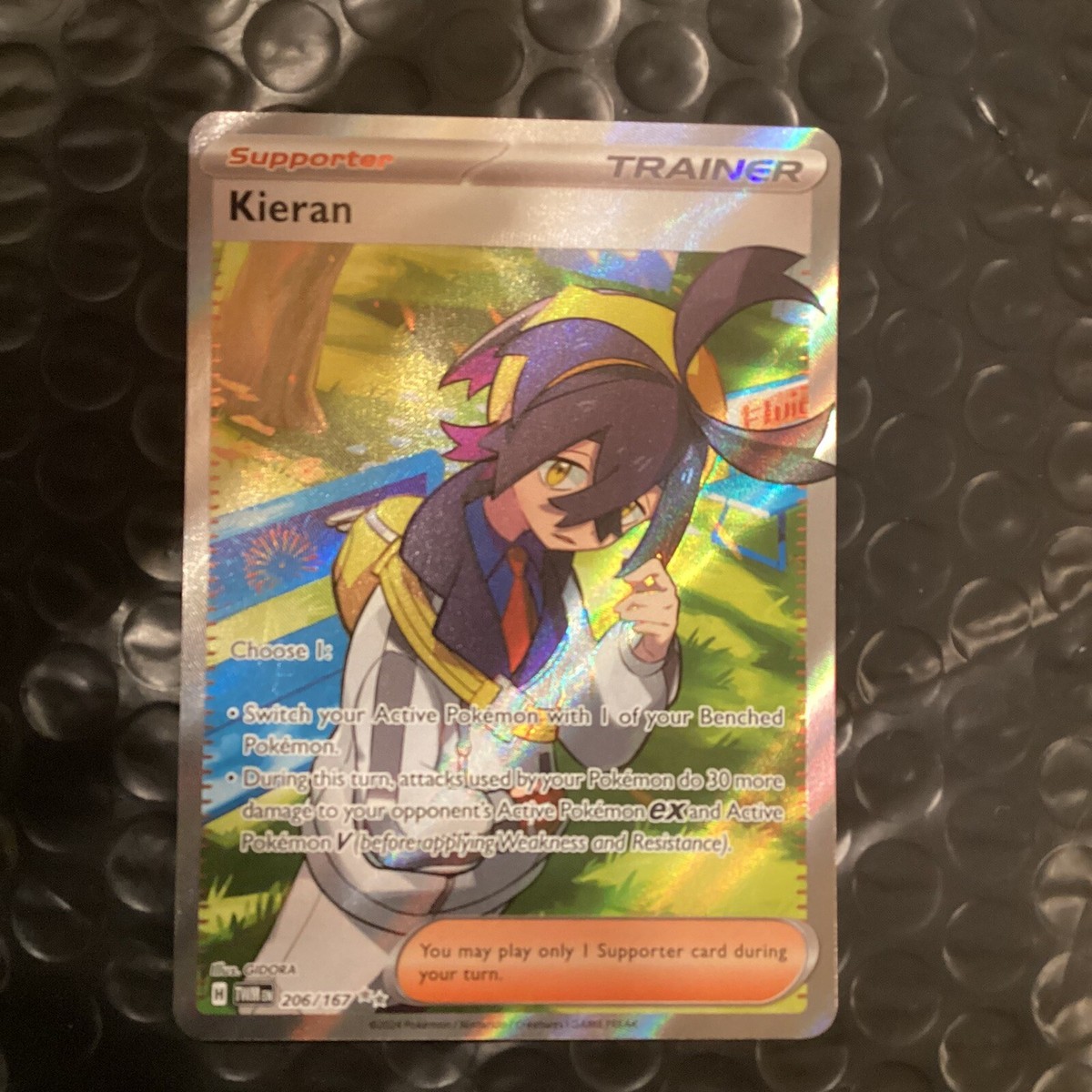 Pokemon Trading Card Game Scarlet & Violet Twilight Masquerade Ultra Rare Kieran #206 Pokemon Trading Card Game Scarlet & Violet Twilight Masquerade Ultra Rare Kieran #206