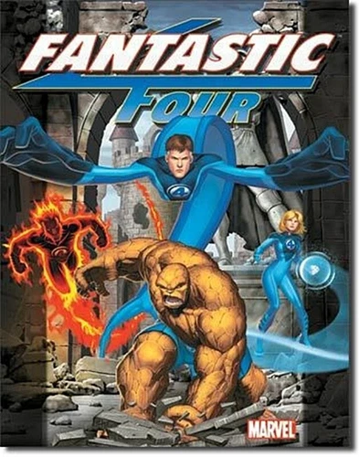Marvel Comics Classic Fantastic Four Comic Art Vintage Tin Sign Poster UNUSED