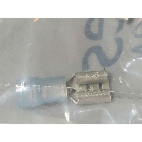 25 Pack Female Quick Disconnect Blue Vinyl Crimp Terminals - Picture 5 of 6