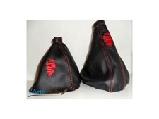 Alfa Romeo 159 cuffia cambio e freno a mano in pelle nera con cu