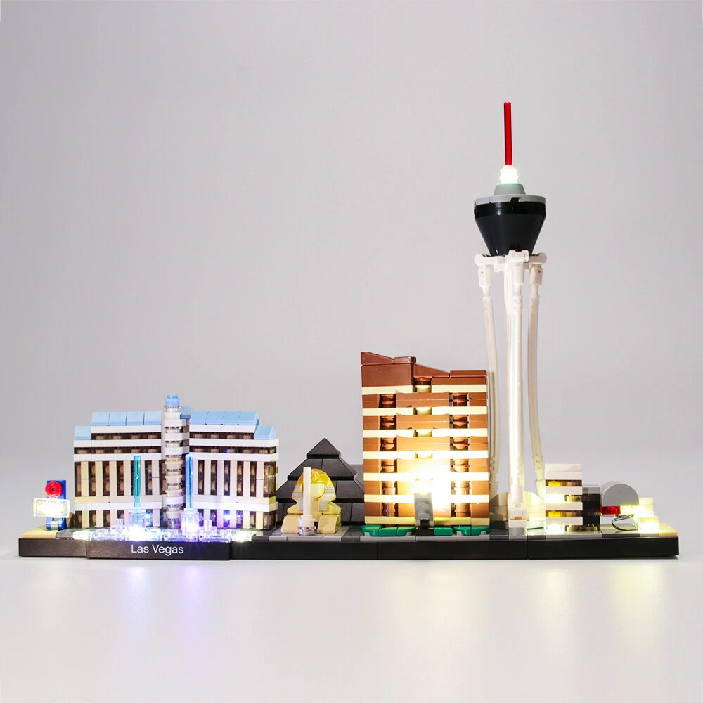 Led Light Kit For Architecture Las Vegas LEGOs 21047 Blocks With