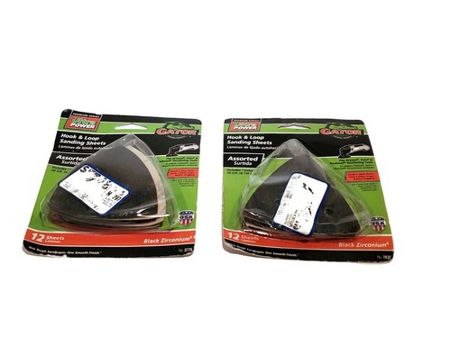 2 Stück Gator Ultra Power Klettverschluss verschiedene Schleifblätter 12 Stück 3775