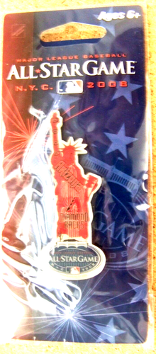 2008 AS All-Star Diamondbacks Statues on Parade pin MLB Statue of Liberty - Picture 3 of 3