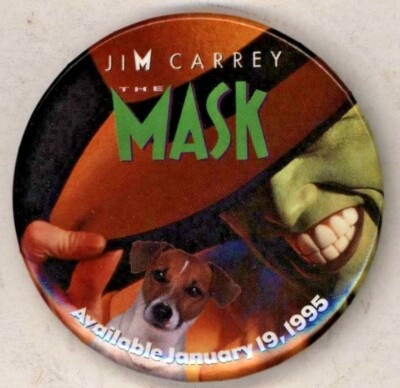 1995  THE MASK film  2 1/4'' Pinback Button