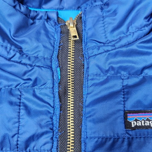 Patagonia Nano Puff Jacket Boys Medium 10 Blue Ski Snowboard Primaloft Outdoor - Picture 3 of 15