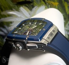 Hublot Spirit of Big Bang 42 Titanium Blue Ceramic 642.NL.7170.RX Complete 9