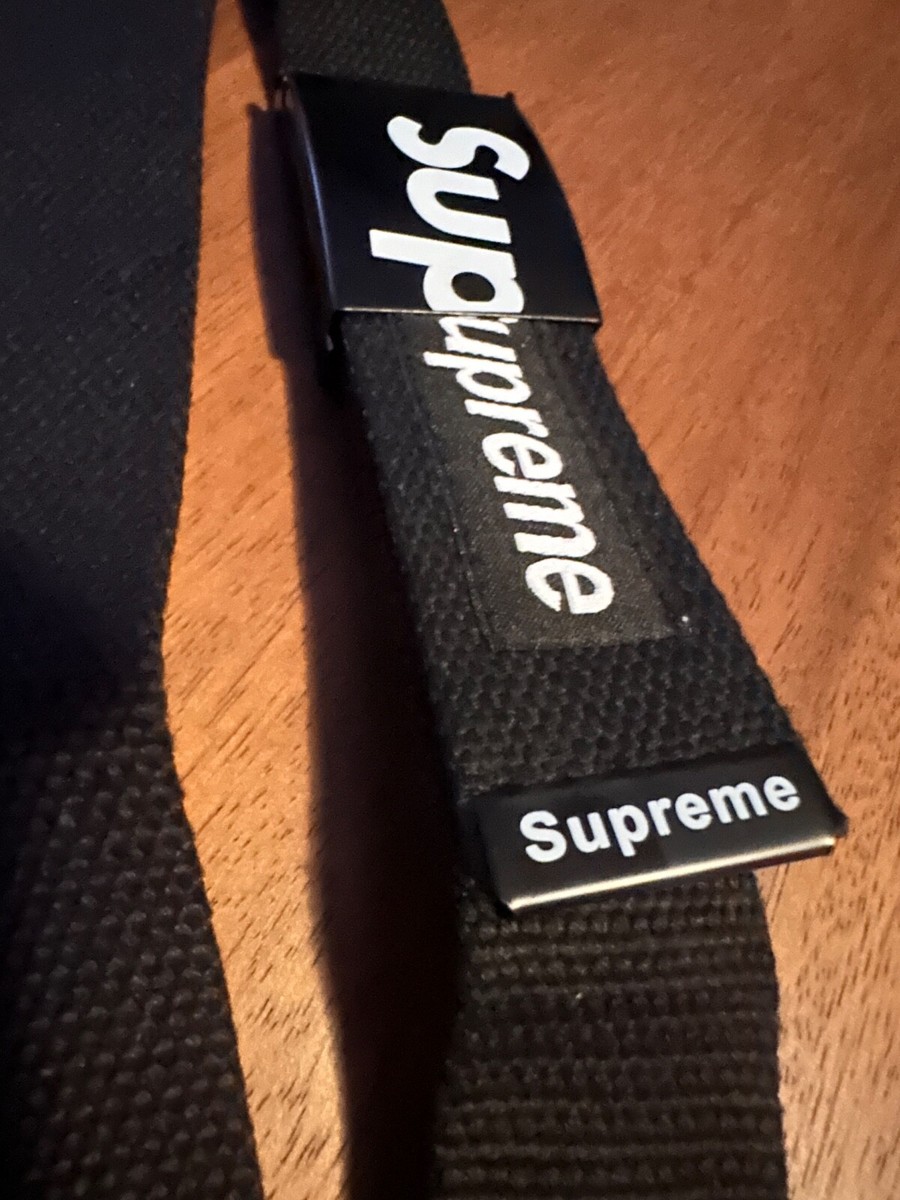 🆂 SUPREME Unisex Web Belt Metal Buckle (Black) • Limited 🆂 SUPREME Unisex Web Belt Metal Buckle (Black) • Limited