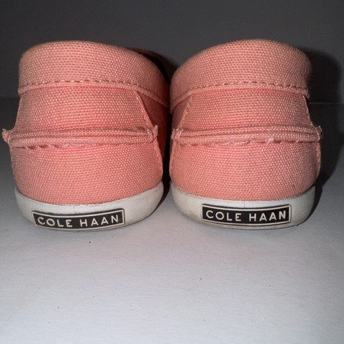 Cole Haan Shoes Womens 9B Pinch Maine Casual Slip On Loafers W02180 Pink Canvas - Picture 7 of 10