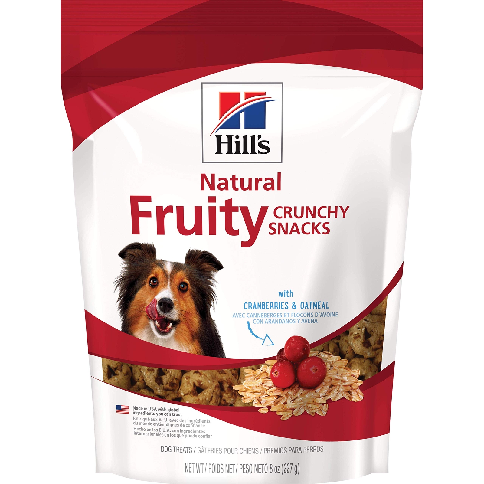 	Hills Science Diet Crunchy Fruity Snacks with Cranberries  Oatmeal Dog Treats	