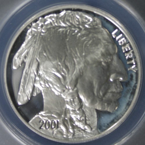 2001-P BUFFALO COMMEMORATIVE DOLLAR ANACS PF-69DCAM (2430767) - Picture 2 of 4