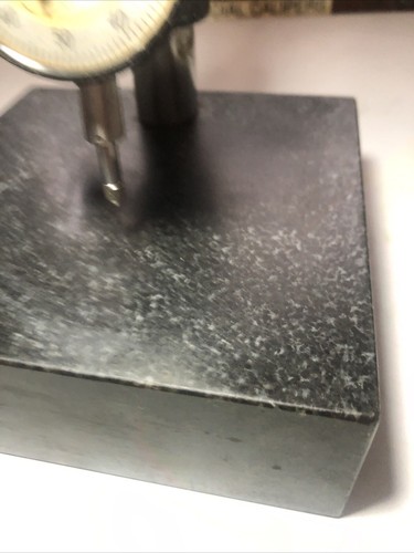6x6x2” Granite Fine Adjust Height Comparator Stand W/ Mitutoyo 2413 Indicator - Picture 3 of 10