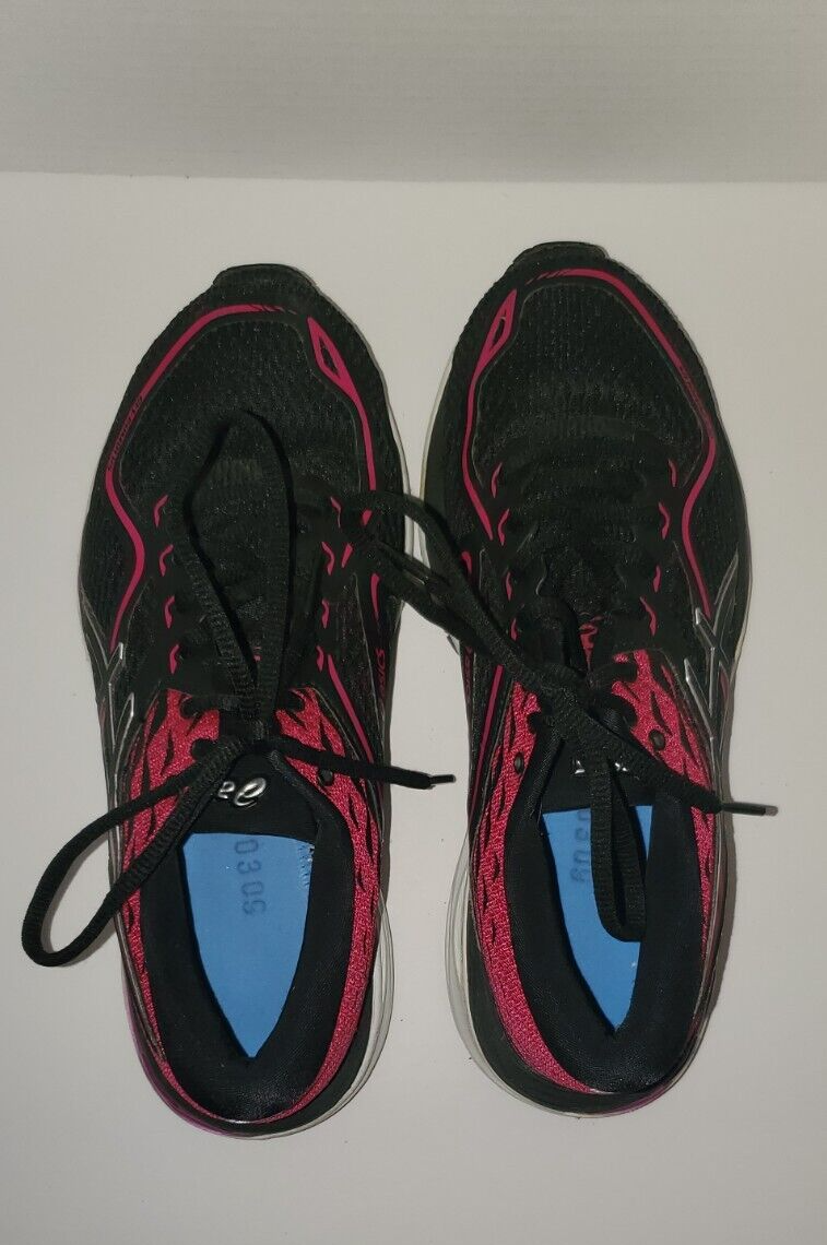 K　5U ASICS GEL CUMULUS 19 Red/Black Running Shoes Women's Size 6 | eBay