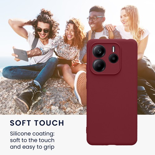 Matowe wykończenie etui do Xiaomi Redmi Note 14 5G nie do 4G z ochroną aparatu - Zdjęcie 4 z 7