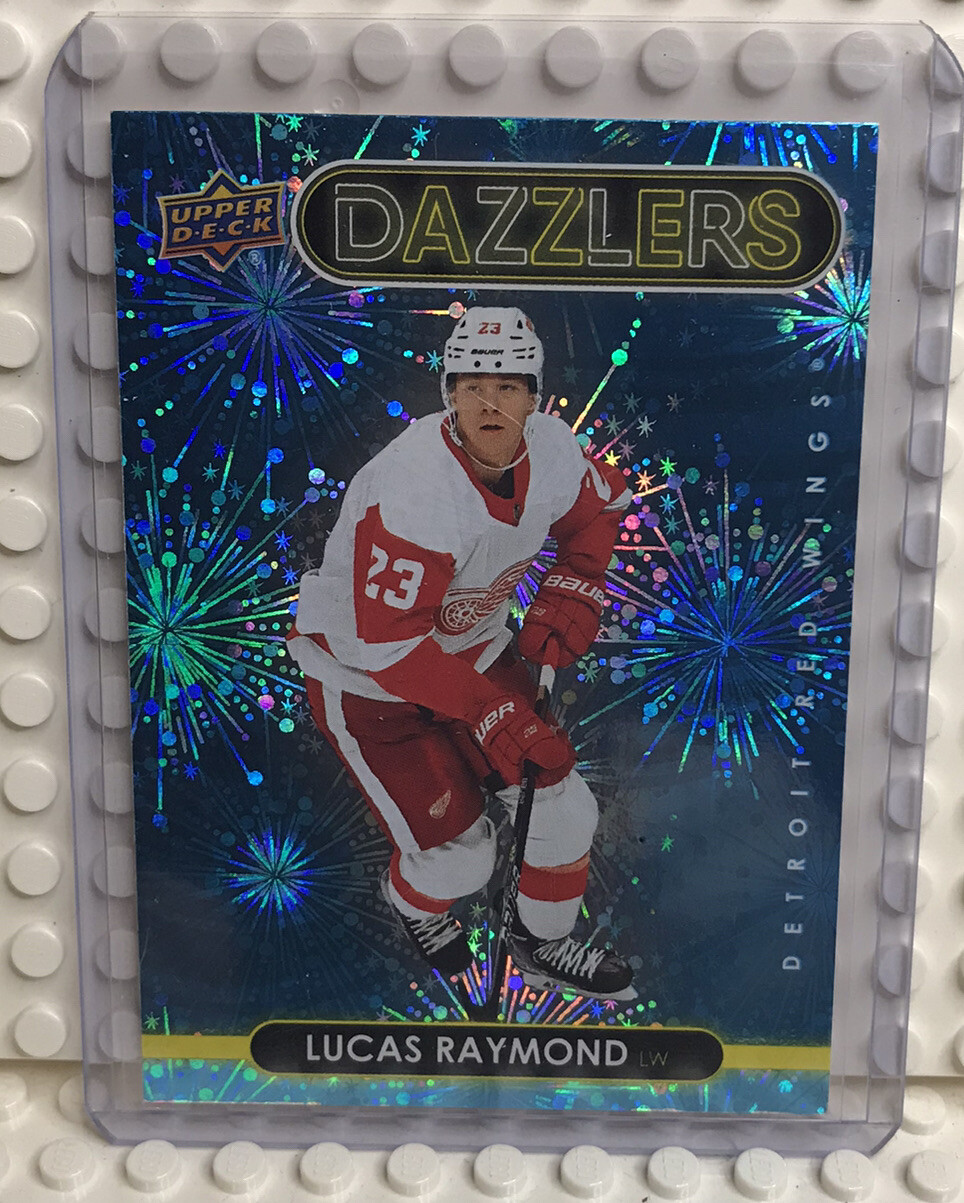 2021-22 Upper Deck Series 2 Dazzlers Blue #DZ-68 Lucas Raymond Rookie RC