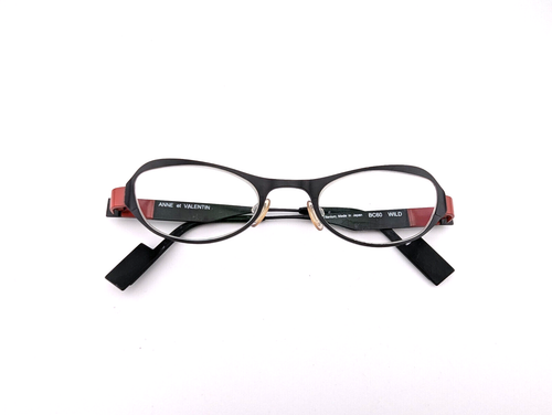 Anne Et Valentin Eyeglasses, Titanium, BC60, Wild, Made In Japan, Black/Red - 第 1/11 張圖片